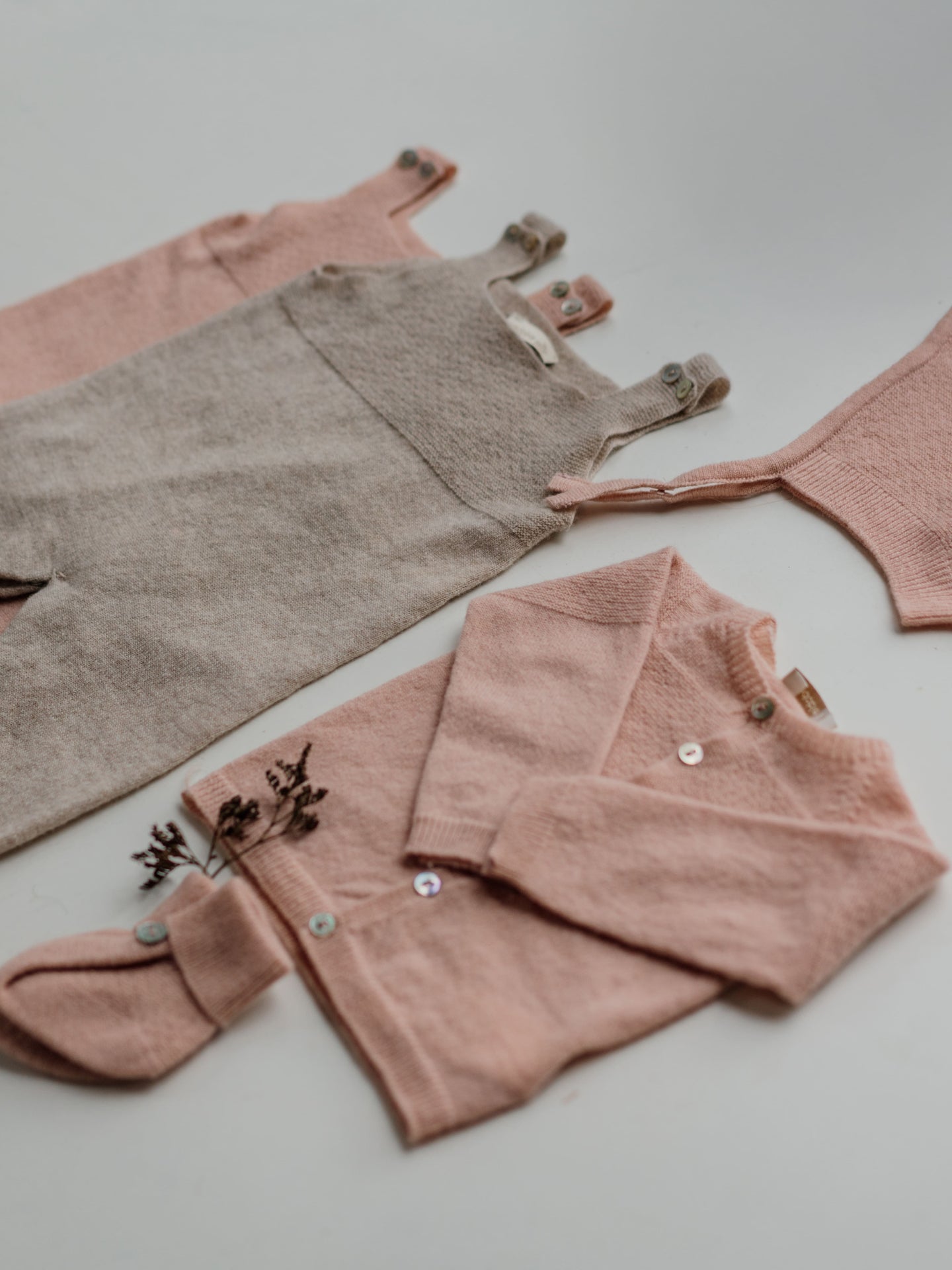 WEDOBLE Strikket jakke,Ull/cashm. Gammelrosa