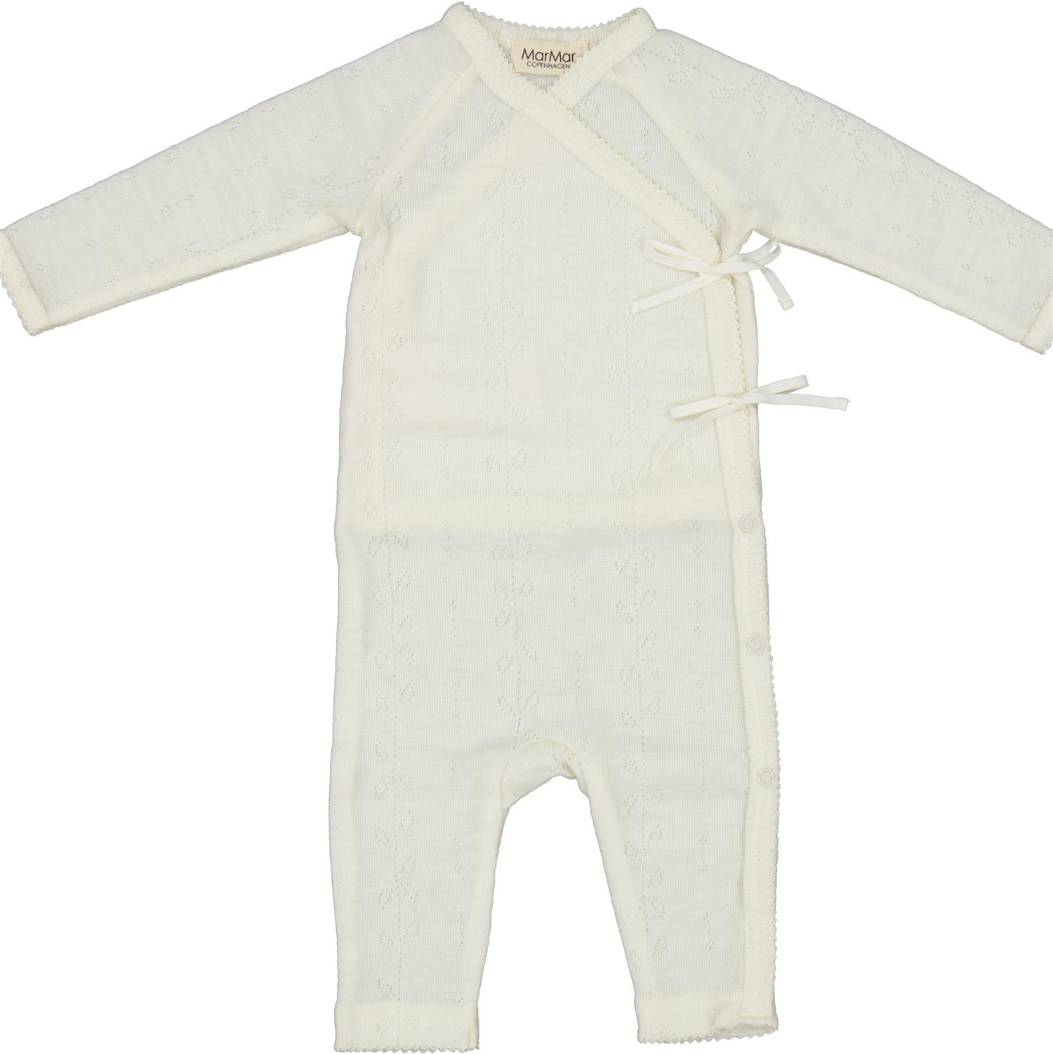 MARMAR COPENHAGEN ULL Rula Ulldress u/fot,Pointelle Offwhite