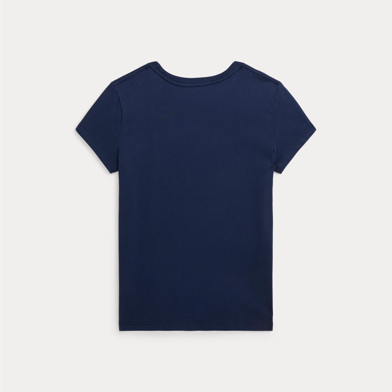 RALPH LAUREN 8-16År T-skjorte liten logo,Jente Mørkeblå