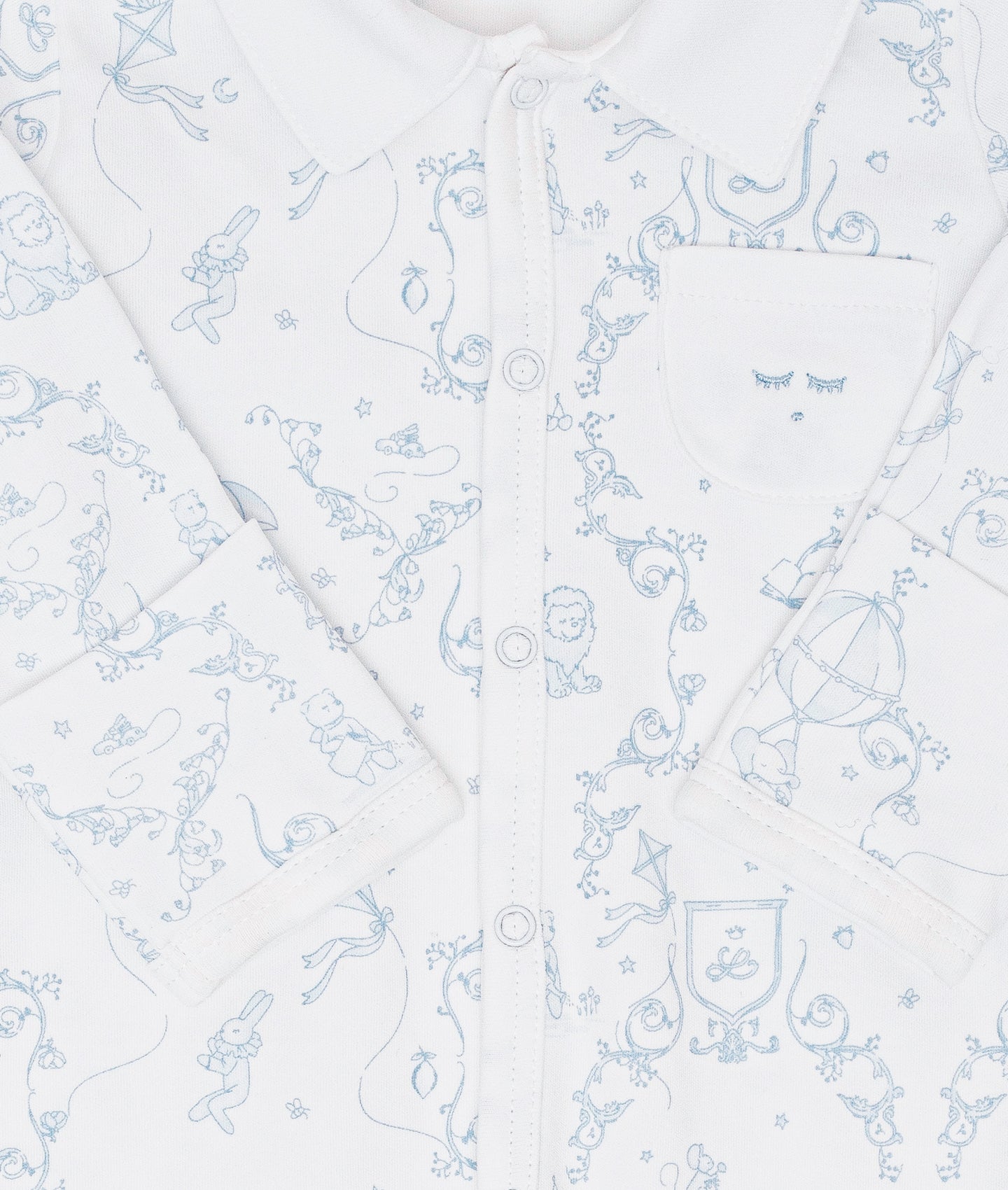 LIVLY Wonderland Remi Footie Hvit/Blå