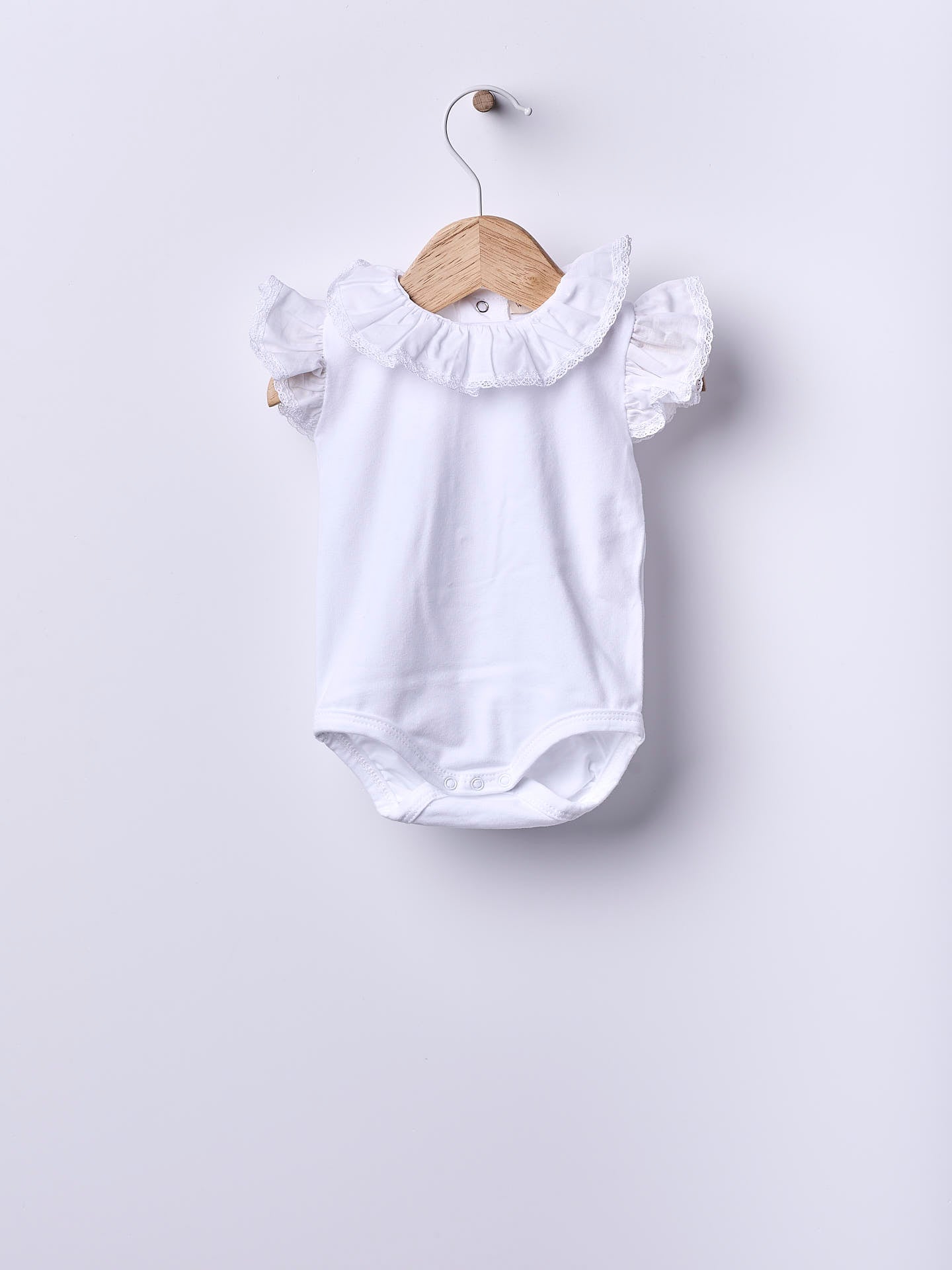 WEDOBLE Body m/rysjer,kort erm Hvit