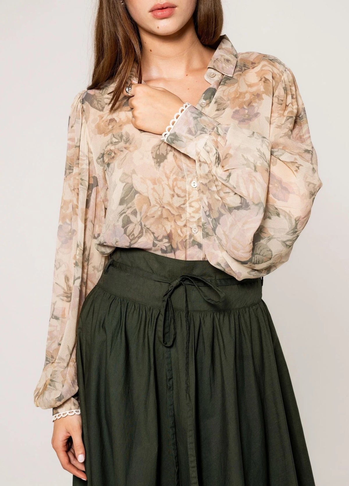 MISSMAYA Astrid Skirt Moss Green