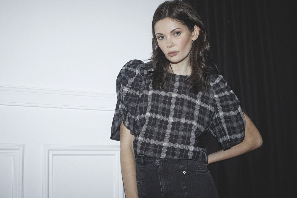 CO´ COUTURE Sally Check Blouse
