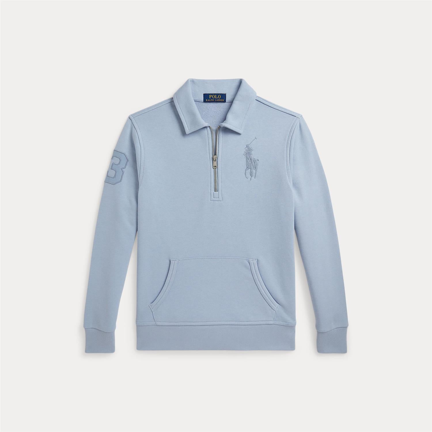 RALPH LAUREN 8-16År Half Zip Sweatshirt - Farmor Ingvarda