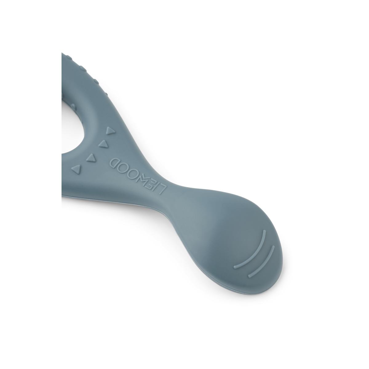 LIEWOOD Liva Silicone spoon 4 pk. Blå Mix