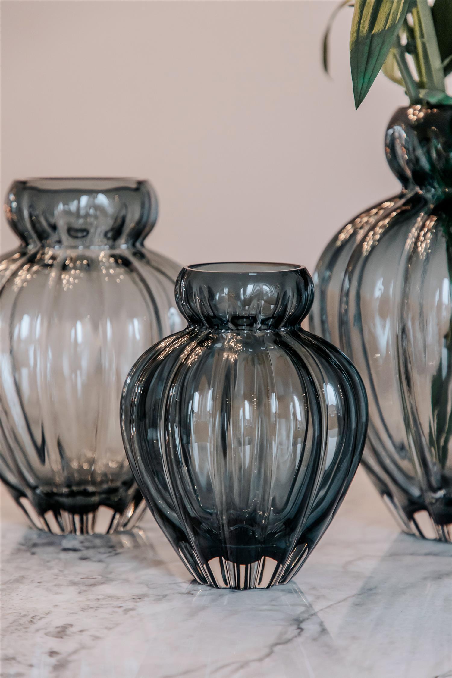 SPECKTRUM Audrey small vase Petrol Blue