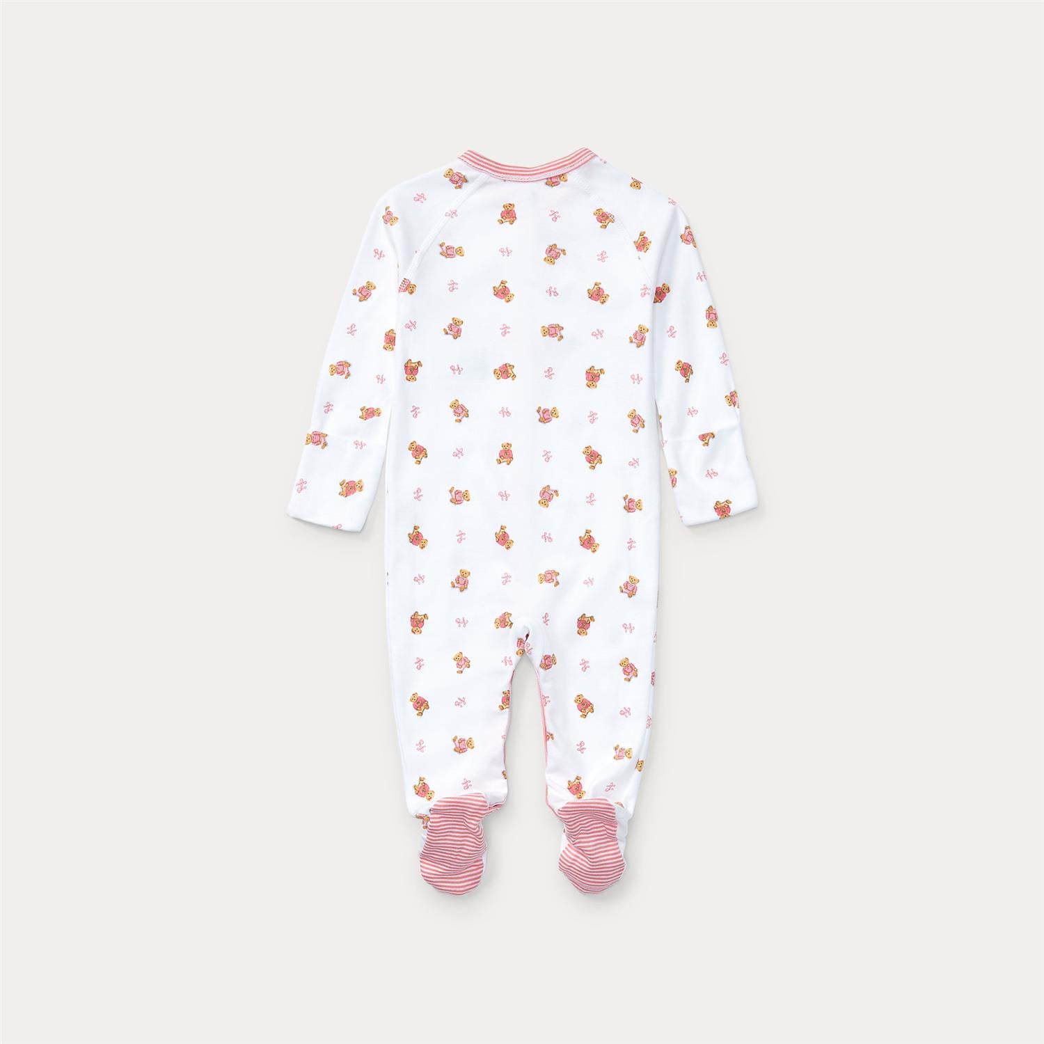 RALPH LAUREN Baby 0-24mnd. Bear CVL Onepiece Coverall Rosa