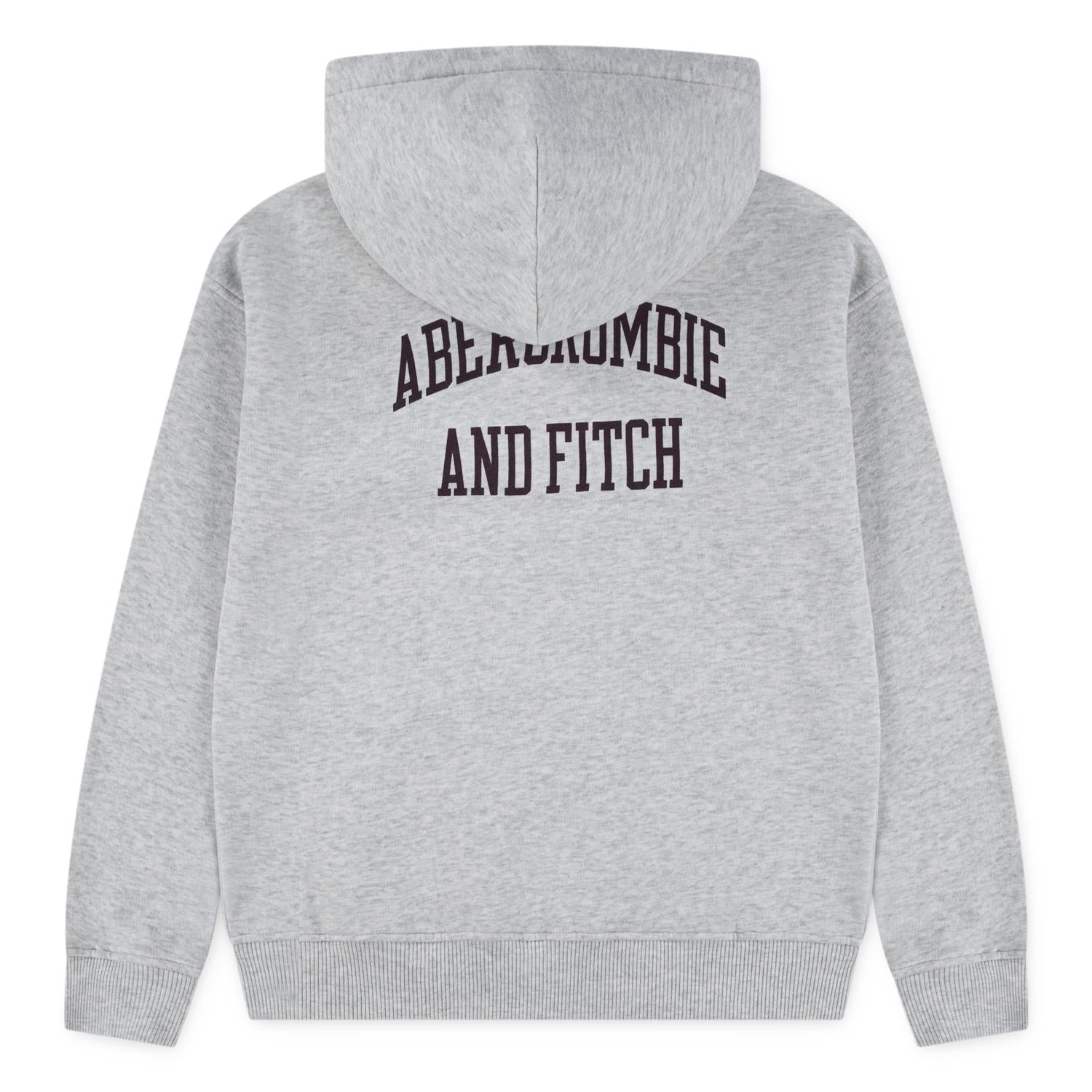 ABERCROMBIE & FITCH Hettegenser m/logo Lys Grå Melert