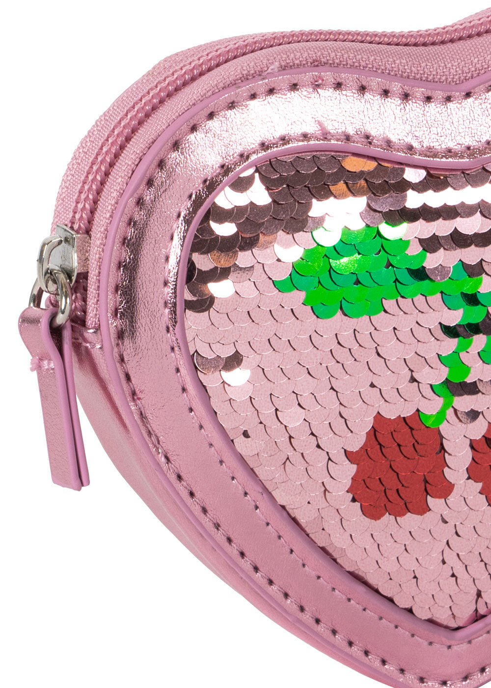 KONGES SLØJD Tut Heart Sequin Wallet Rosa