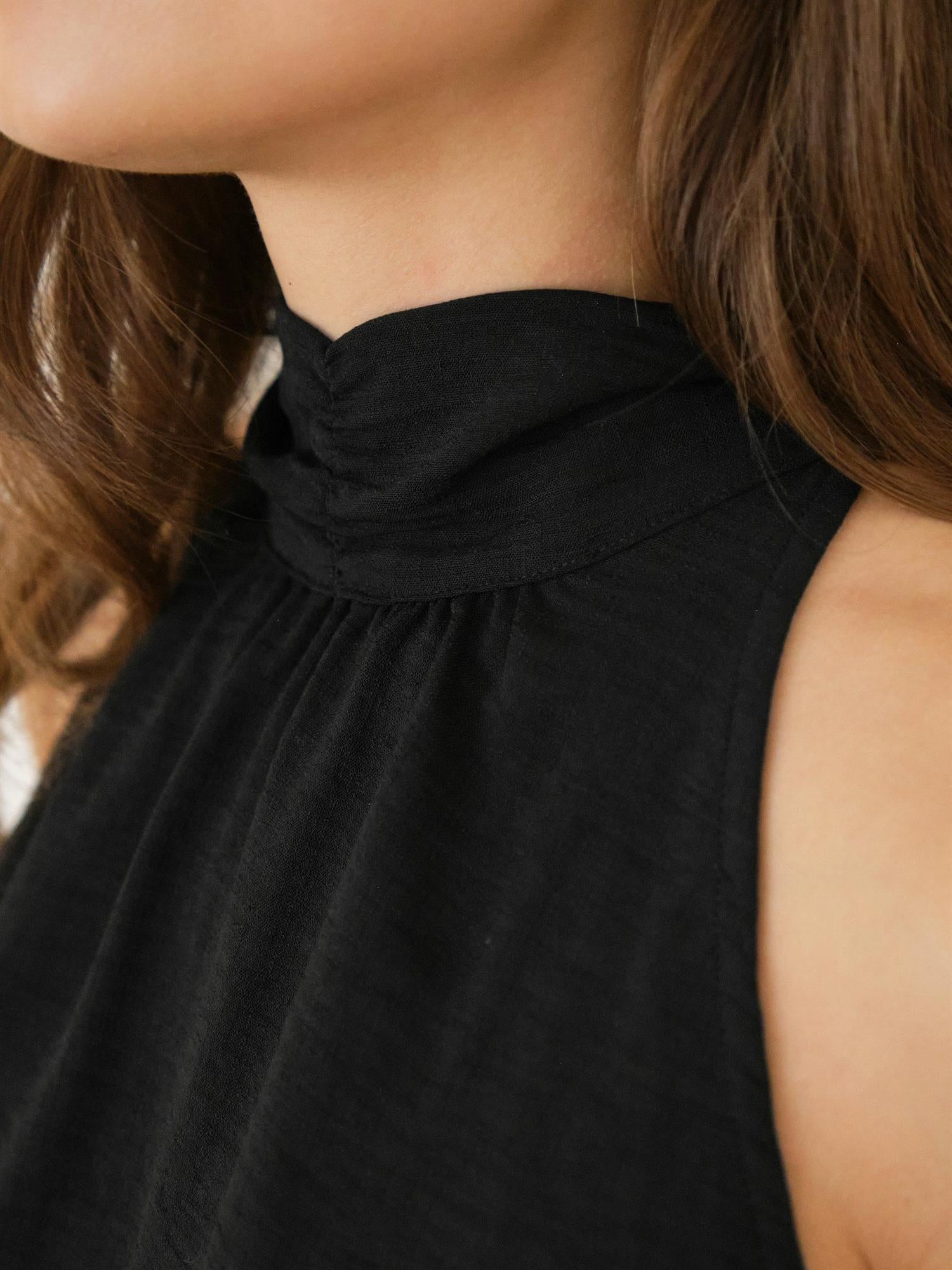 NEO NOIR Jos Structure Top - Farmor Ingvarda