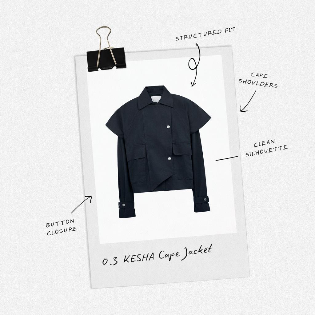 CO´ COUTURE Kesha Cape Jacket - Farmor Ingvarda