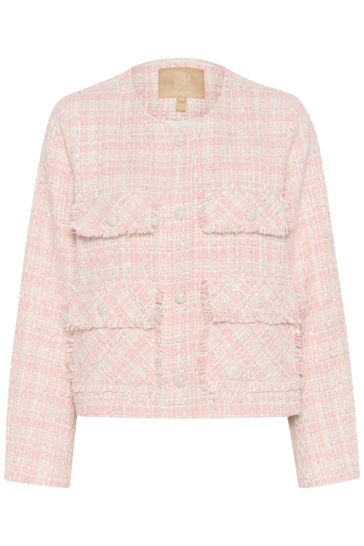 CULTURE Coca Jacket Hvit/Rosa