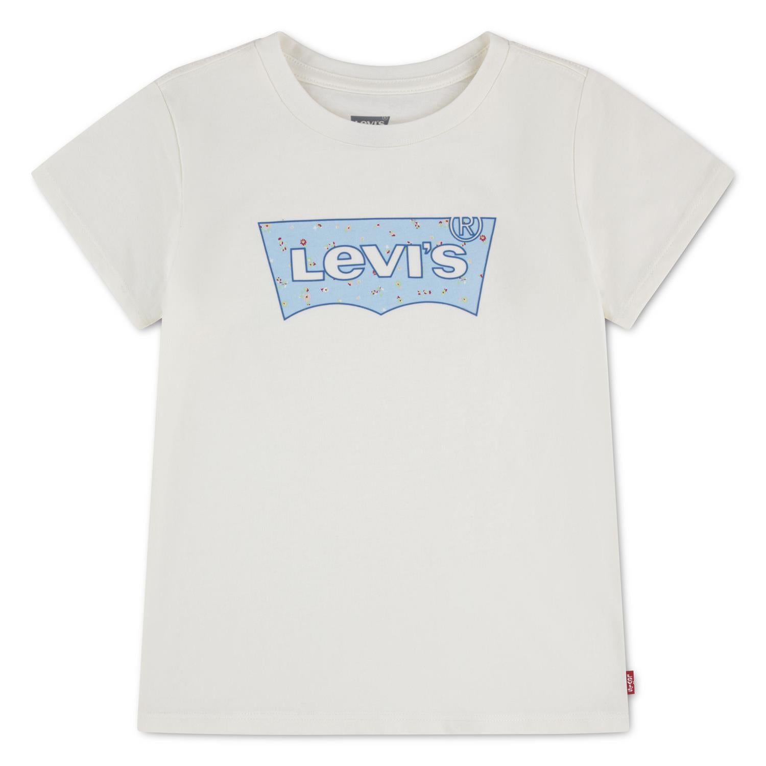 LEVIS 4-14ÅR T-skjorte m/stor logo Hvit