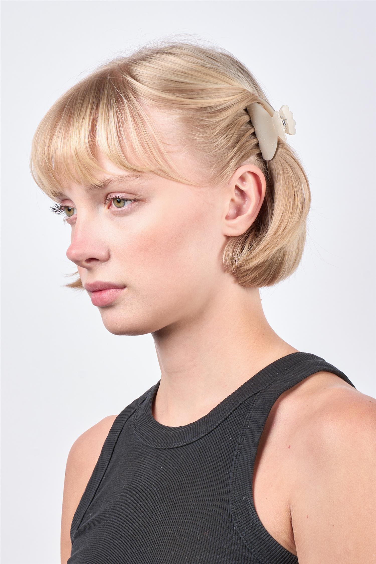 SUI AVA Helle Pastel Mini Hair Claw Cream