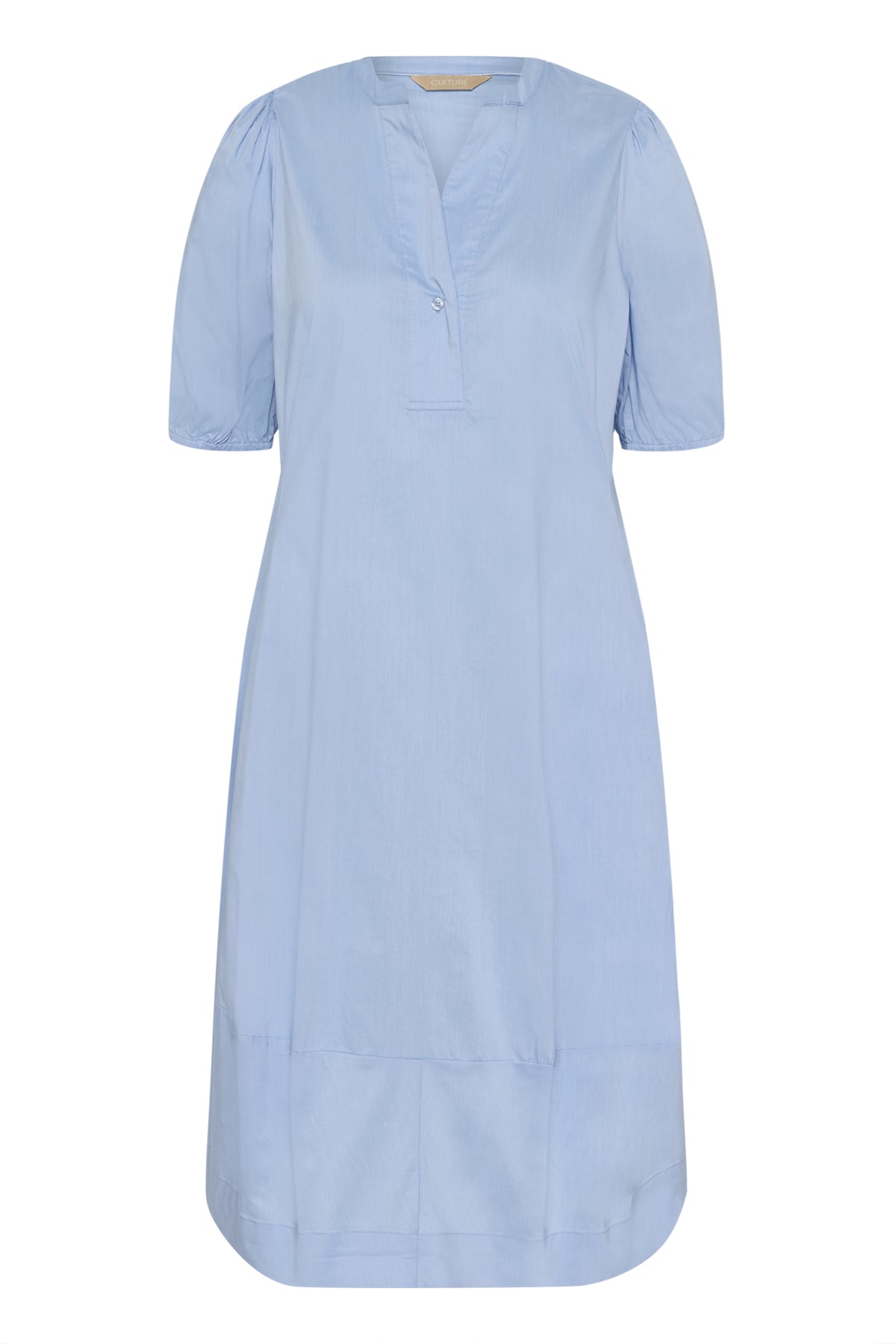 CULTURE Antoinett Placket Dress Lys Blå
