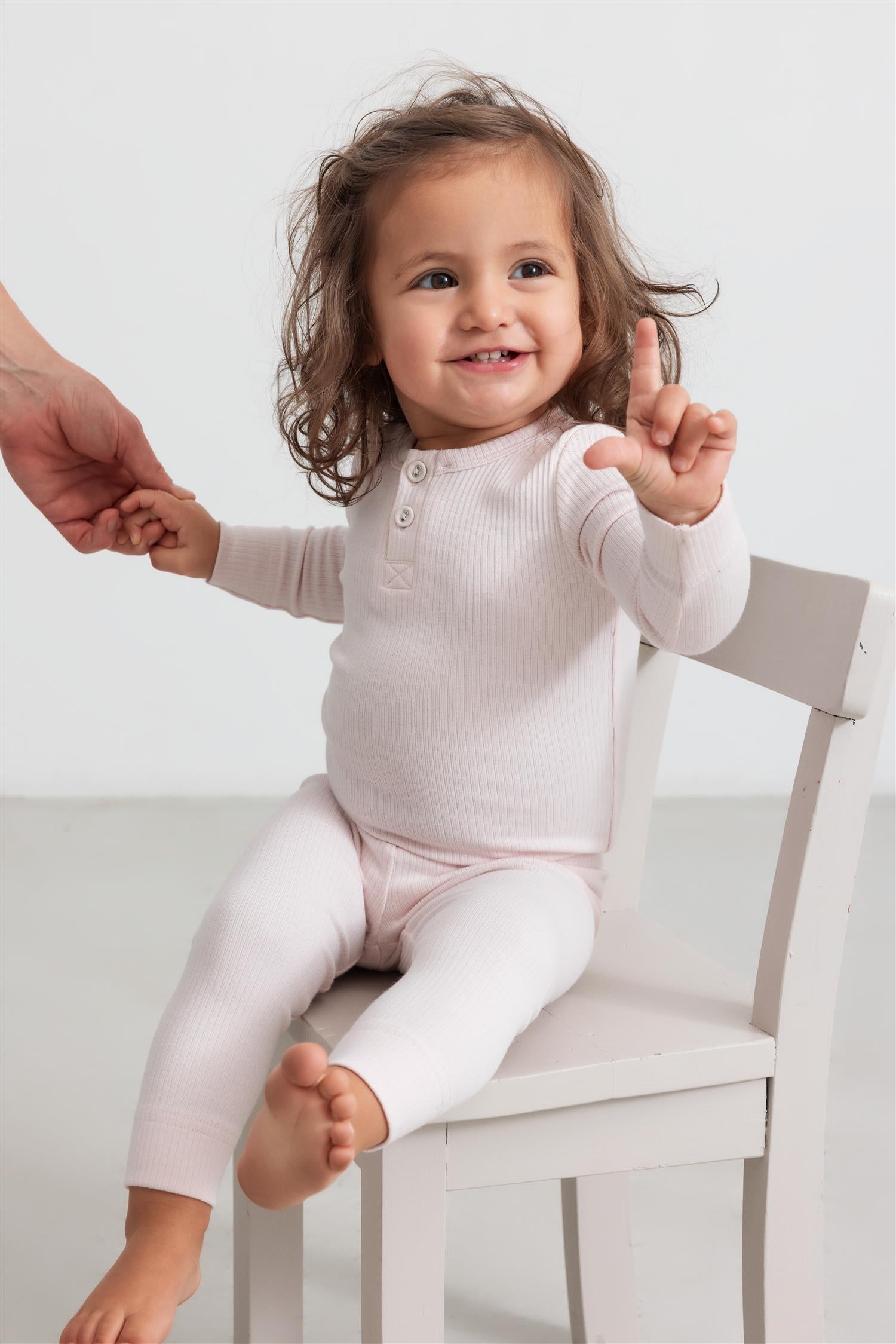 MARMAR COPENHAGEN 0-3ÅR Leggings Rib Lys Rosa - Farmor Ingvarda