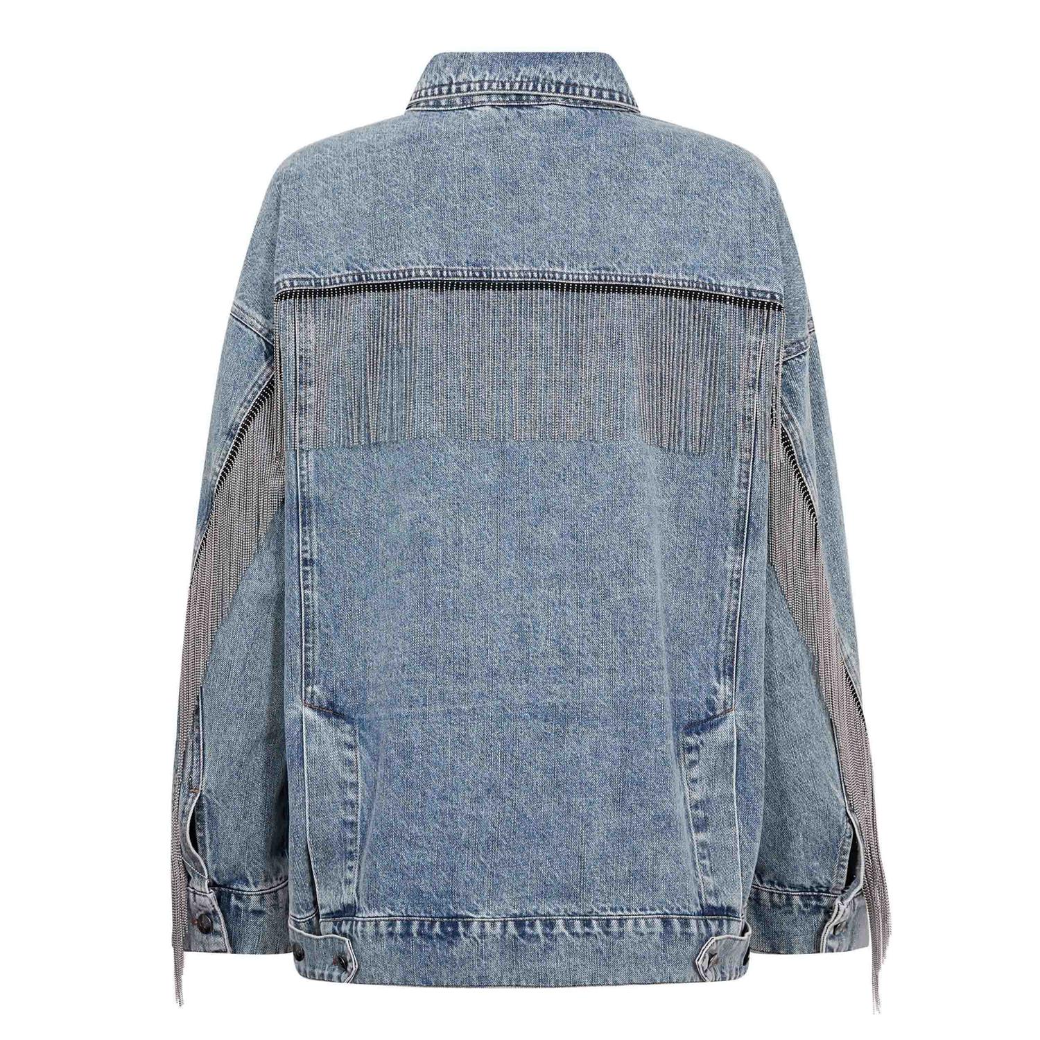 CO´ COUTURE Denice Denim Fringe Jacket
