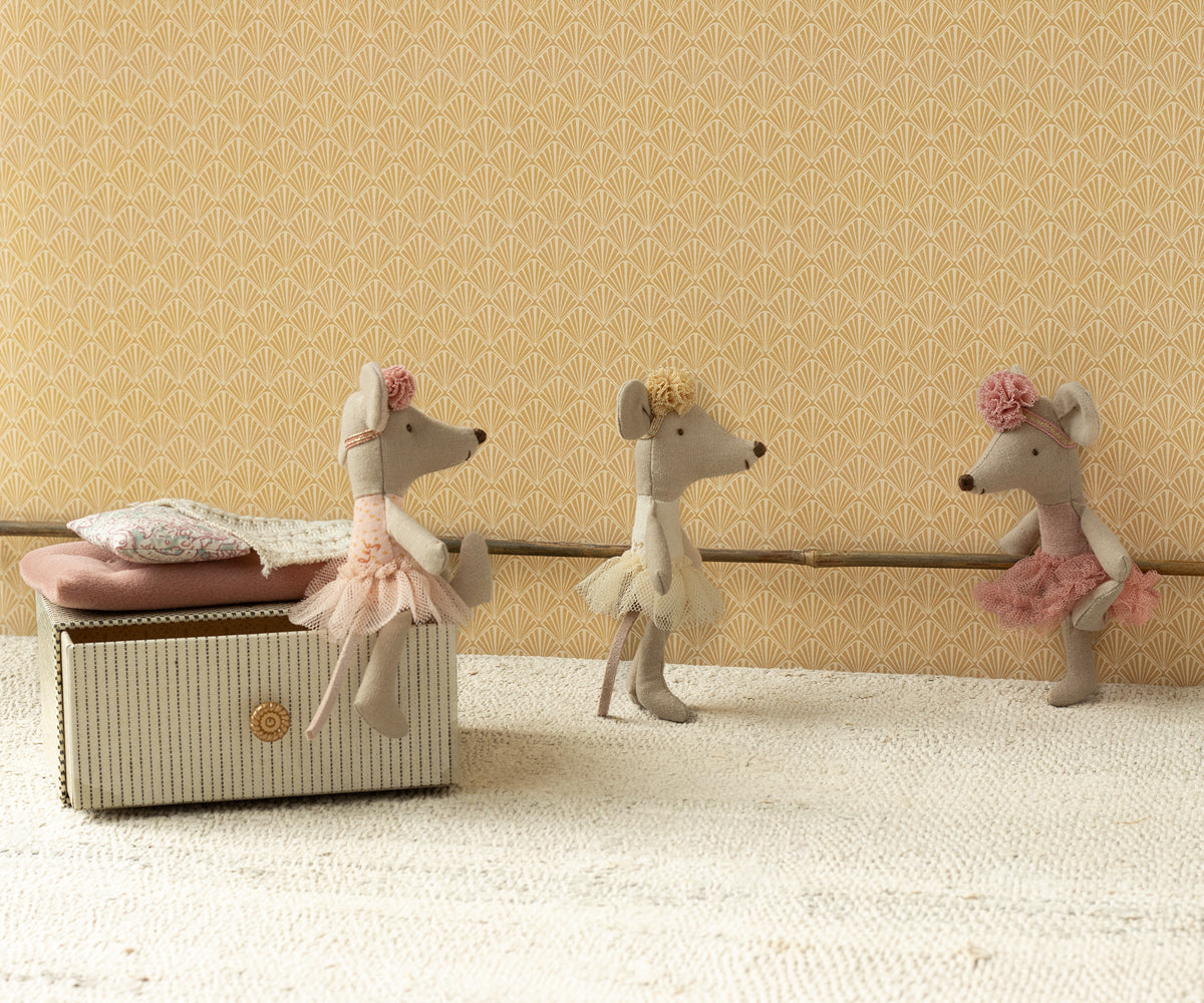 MAILEG Ballerina Mouse,Little sister Offwhite