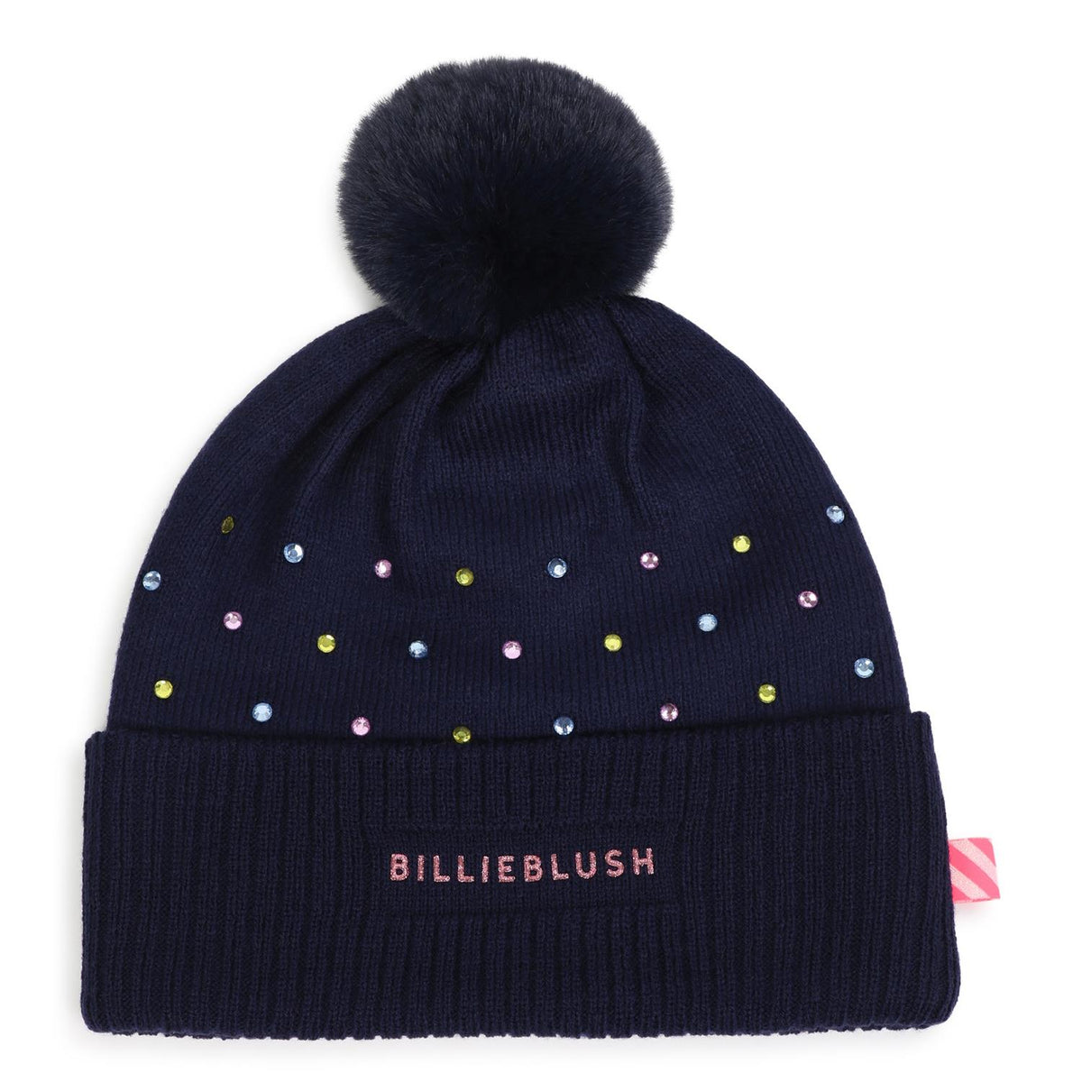 BILLIEBLUSH Lue m/Dusk og paljetter Mørkeblå