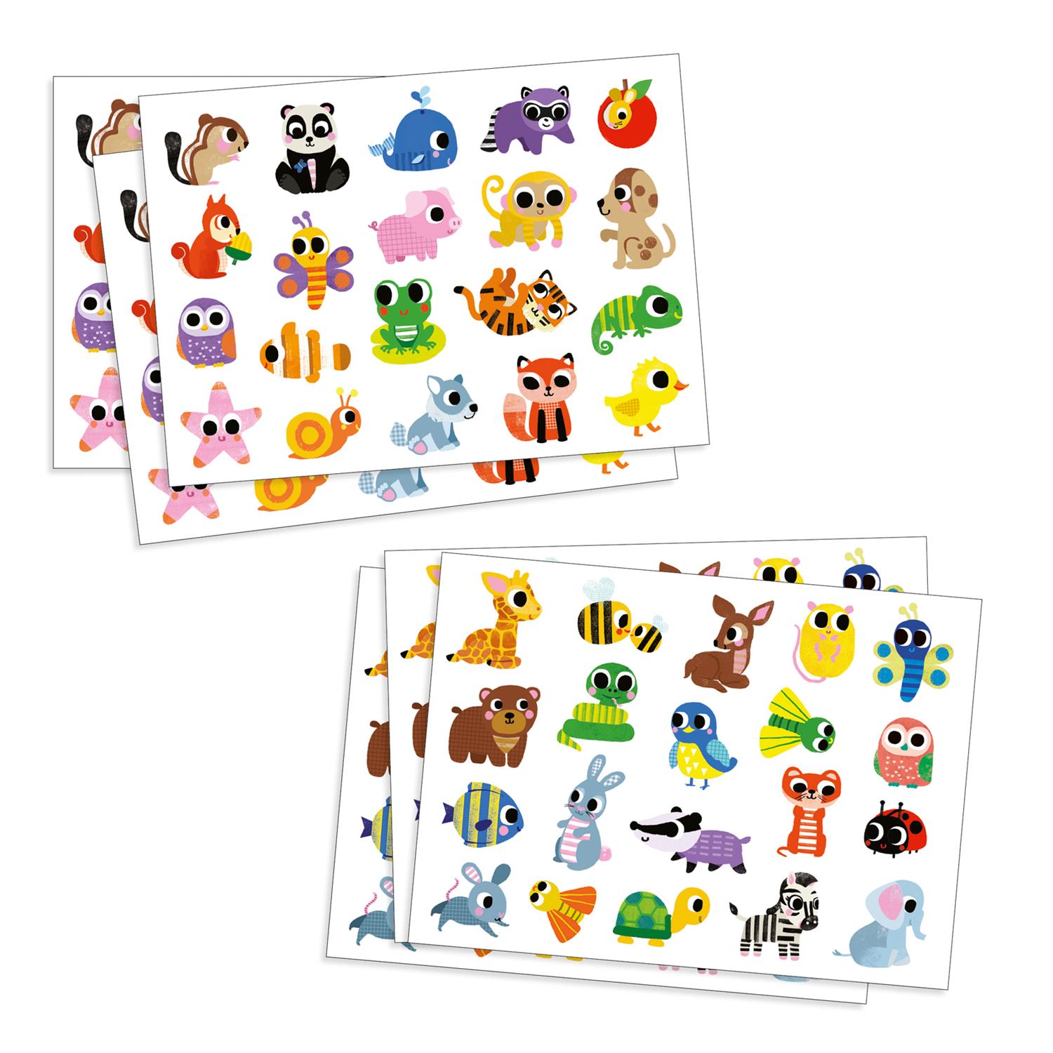 DJECO Big stickers animals