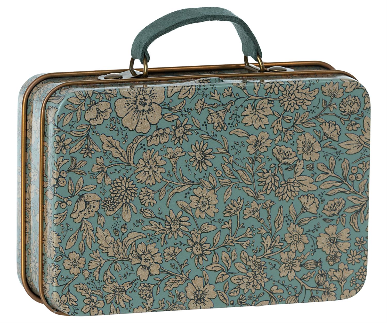 MAILEG Small suitcase,Blossom Blå Mix