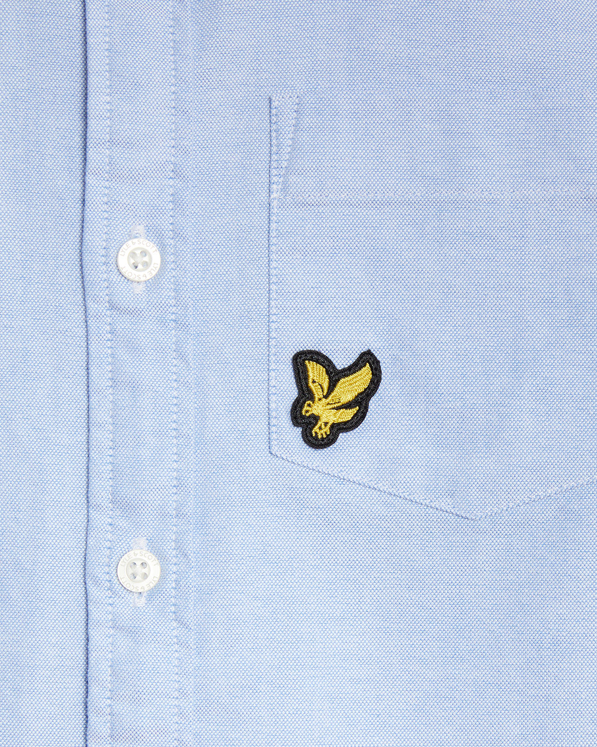 LYLE & SCOTT Oxford Skjorte Lysblå