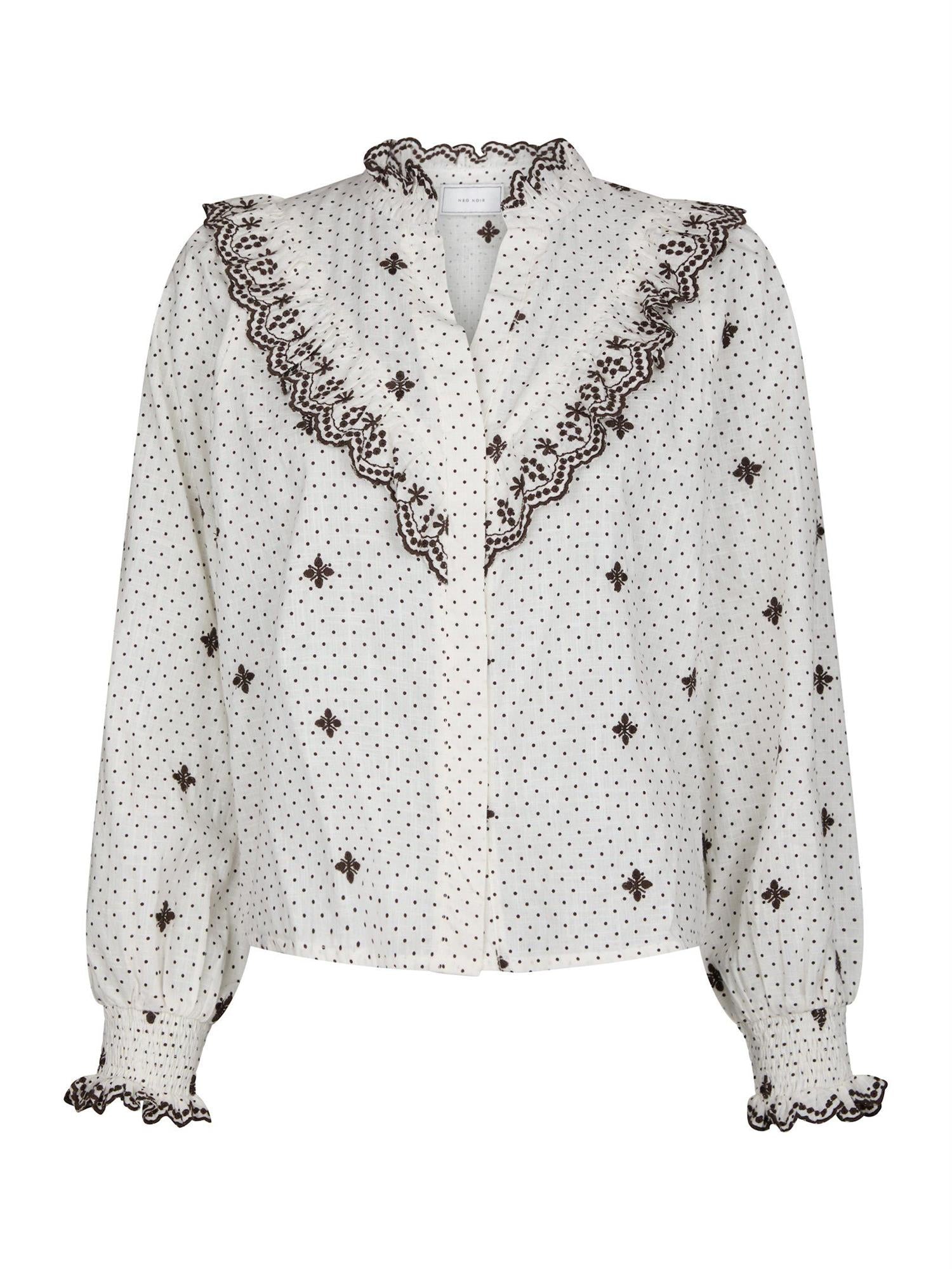 NEO NOIR Degas dot blouse - Farmor Ingvarda