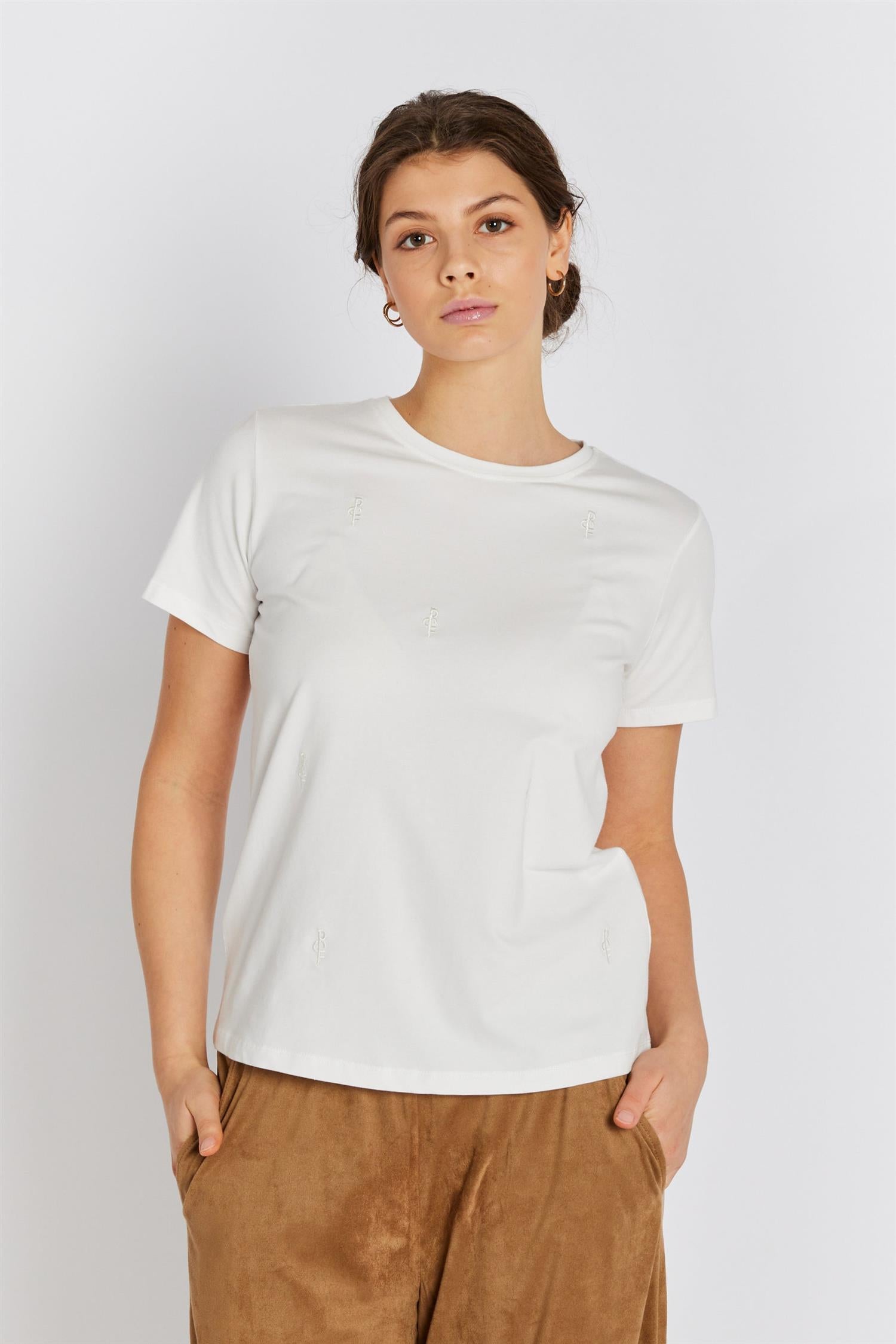 RUE de FEMME Alvina Logo T-Shirt - Farmor Ingvarda