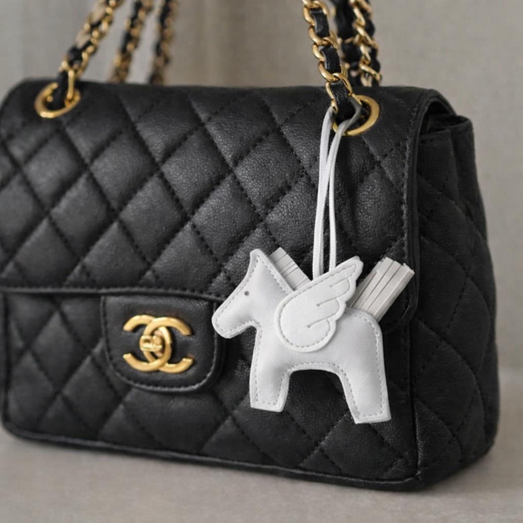 ENDLESS Bag Charm Hvit - Farmor Ingvarda