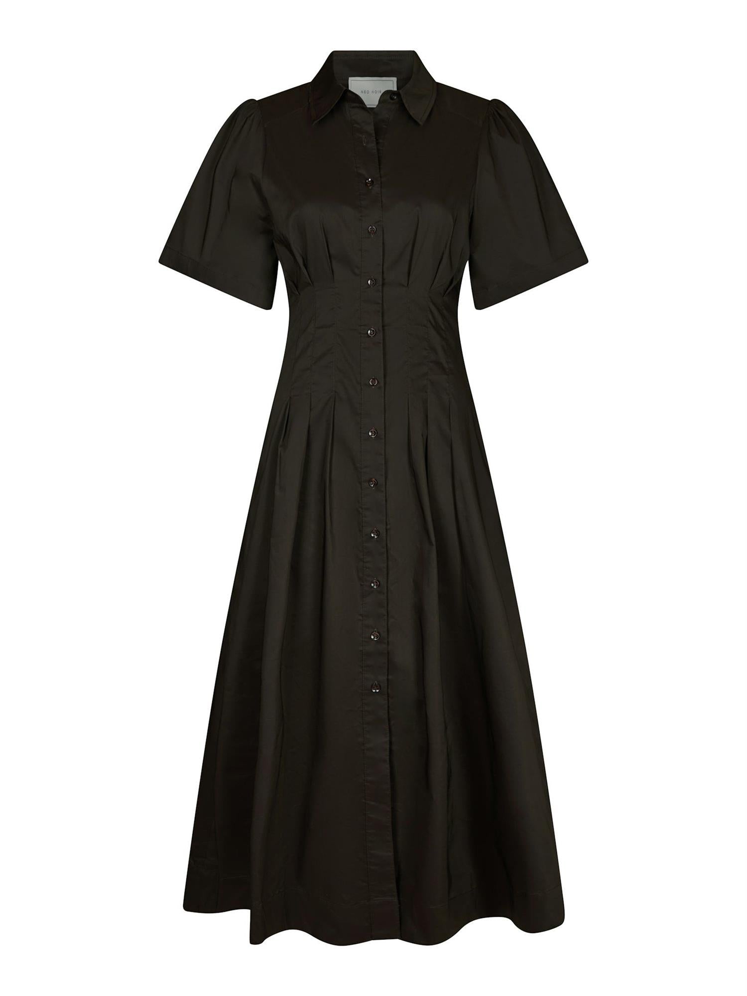 NEO NOIR Baia Poplin dress - Farmor Ingvarda