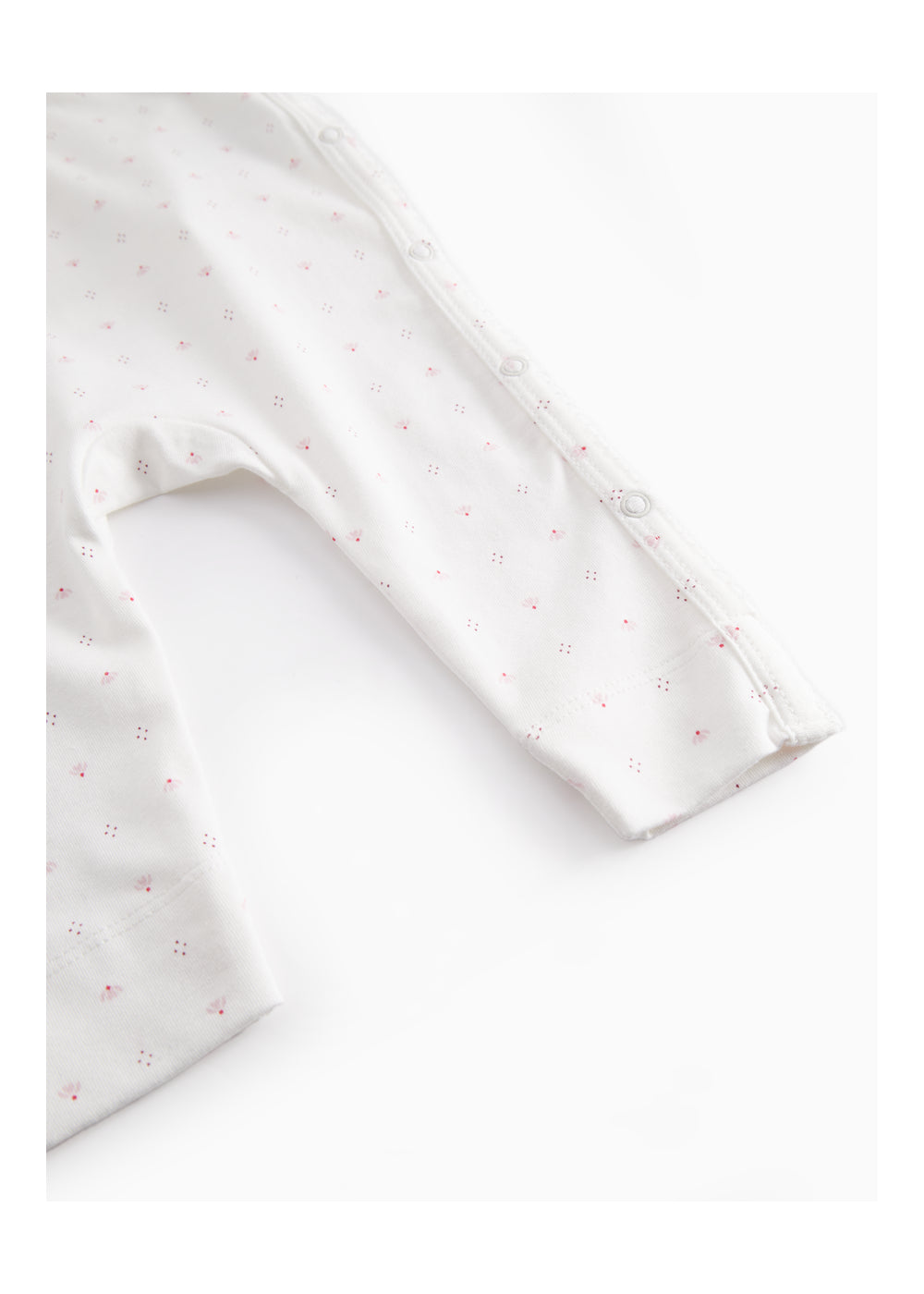 MARMAR COPENHAGEN 0-3ÅR Rulo heldress u/fot,Newborn Hvit/Rosa - Farmor Ingvarda