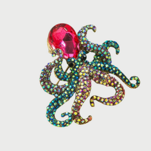 STICKY BESTIE Squid Brooche