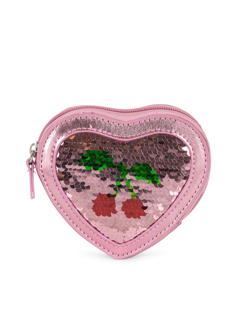 KONGES SLØJD Tut Heart Sequin Wallet Rosa