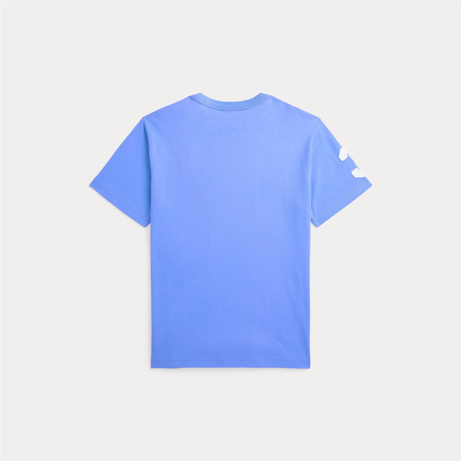 RALPH LAUREN 8-16År T-skjorte stor logo Himmelblå