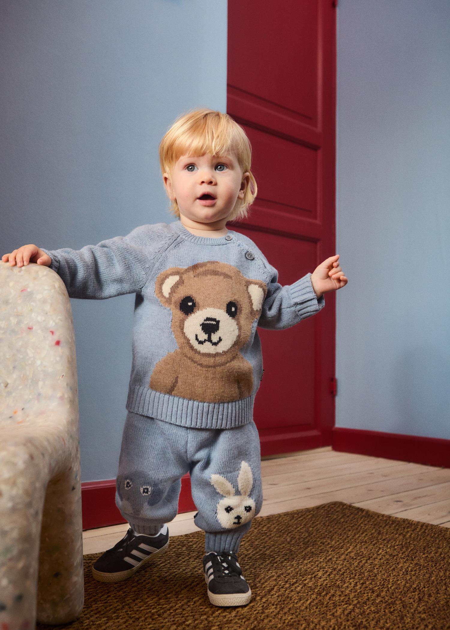 MOLO 0-4ÅR Bless Genser,Baby Mellomblå