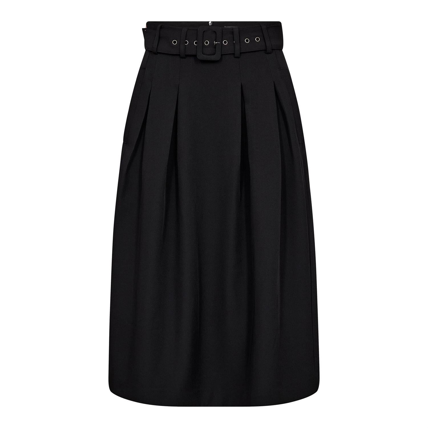 CO´ COUTURE Luna Belt Midi Pleat Skirt