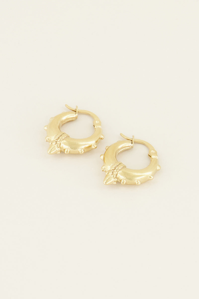 My Jewellery Chunky earrings gold