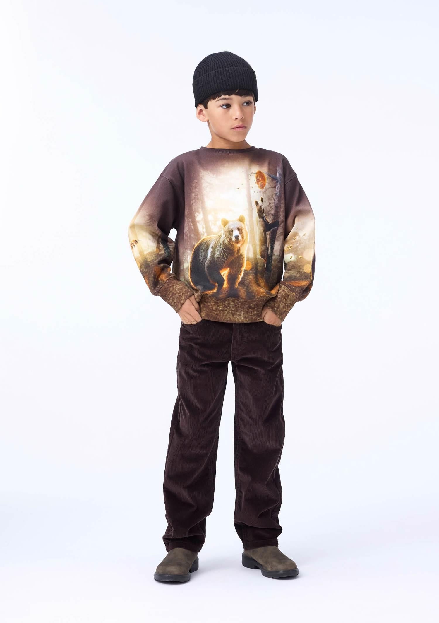 MOLO 4-12ÅR Andy Jeans,Cord Mørkebrun