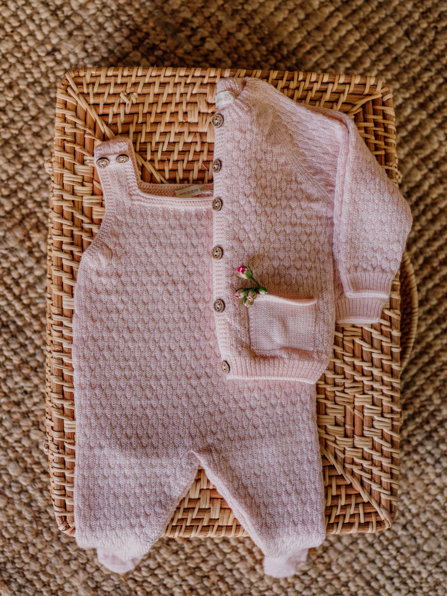 WEDOBLE Strikket jakke,Ull Lys Rosa