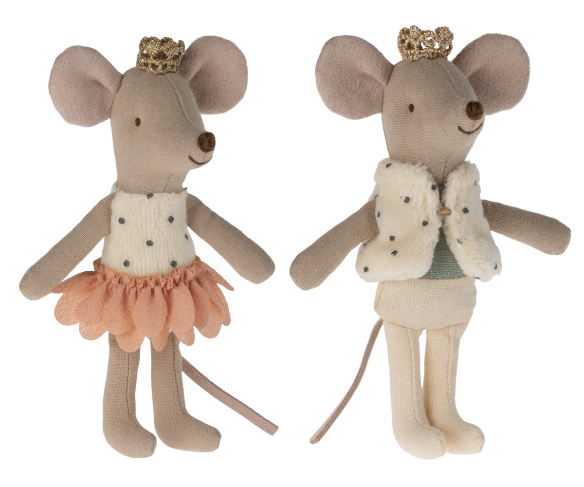 MAILEG Royal twins mice,Little sister and brother in box