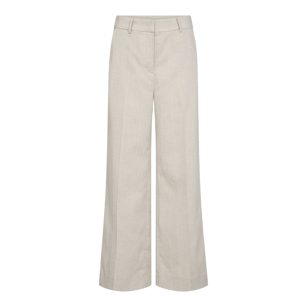CO´ COUTURE Lisa Linen Wide Pant Bone