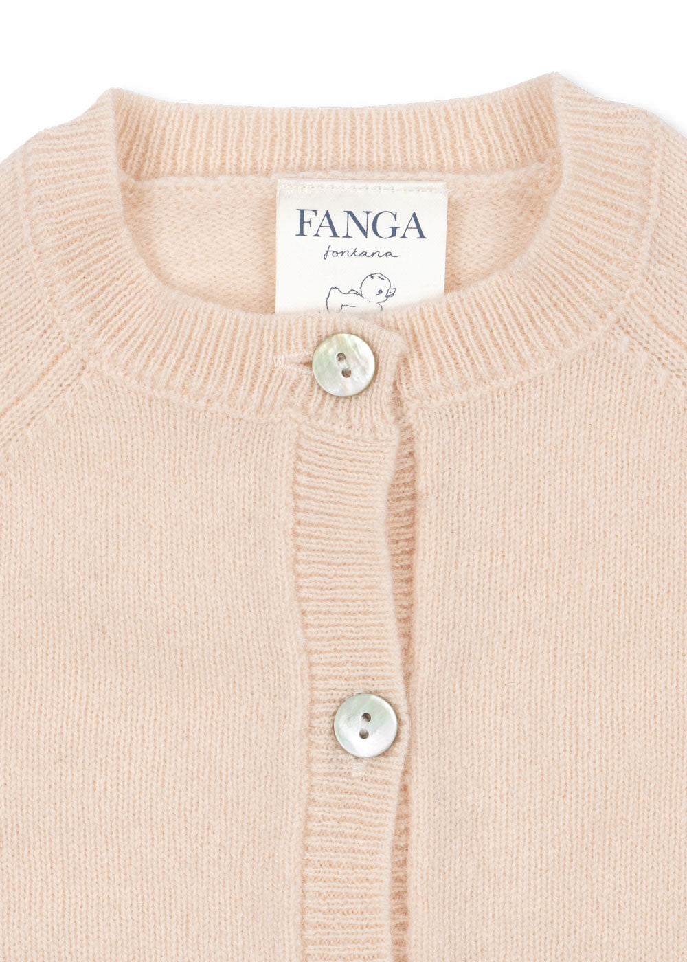 FANGA FONTANA by Konges Sløjd Savora Due Cardigan,Ull Pudder