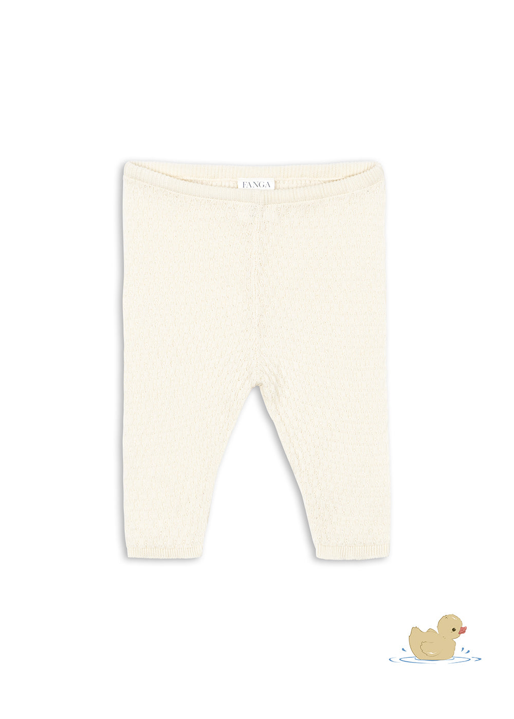 FANGA FONTANA by Konges Sløjd Venti Pointelle Pants Krem - Farmor Ingvarda