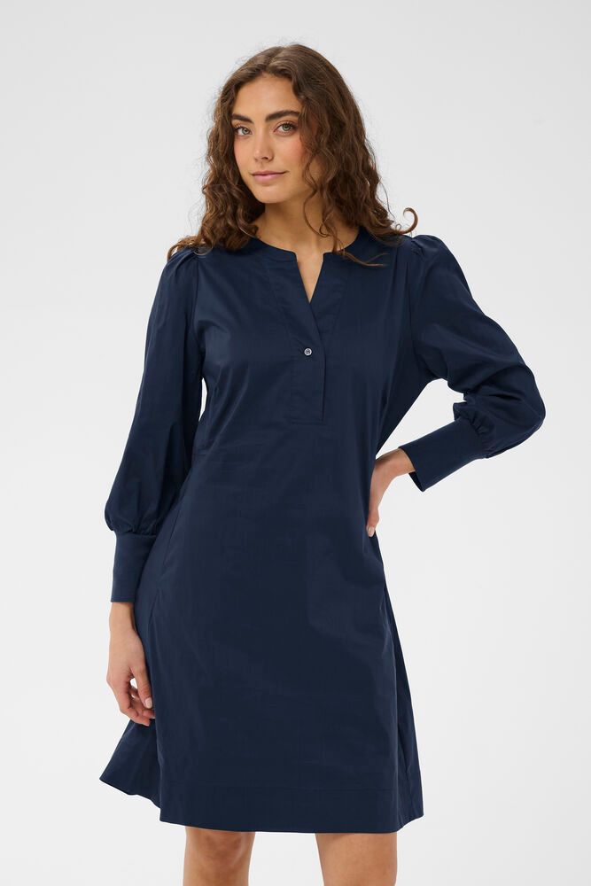 CULTURE Antoinett 3/4 Sleeve Dress Blue