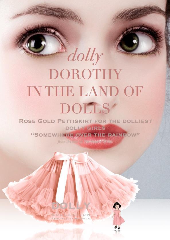 DOLLY Pettiskirt Dorothy m/dukkeskjørt Rosa
