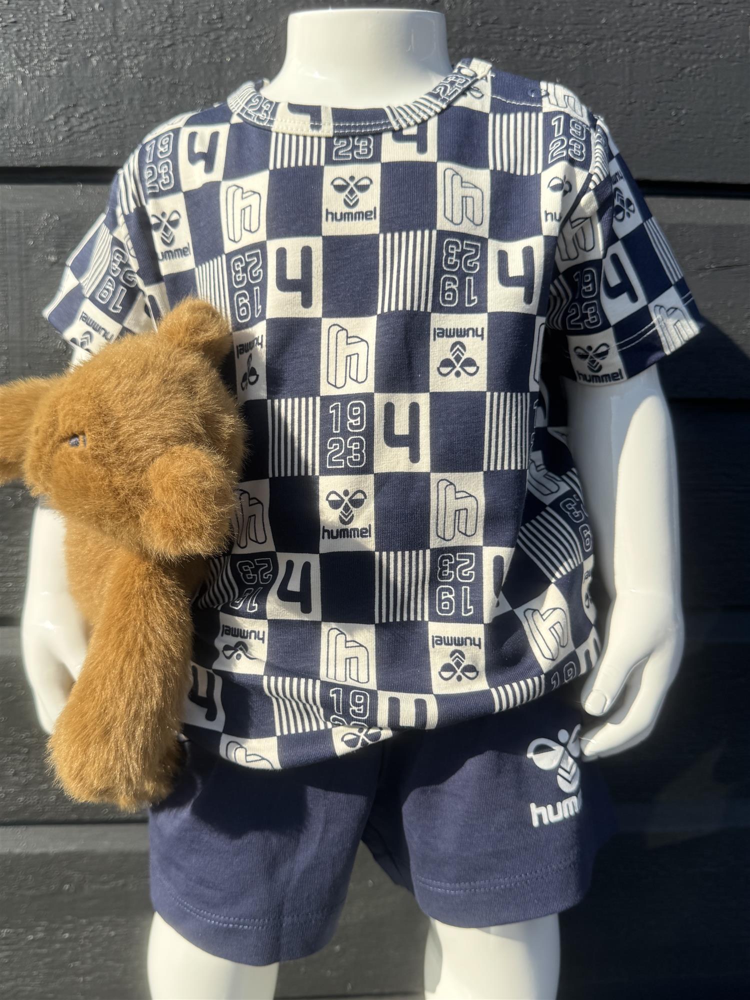 HUMMEL 0-4ÅR Janus T-skjorte Mørkeblå - Farmor Ingvarda