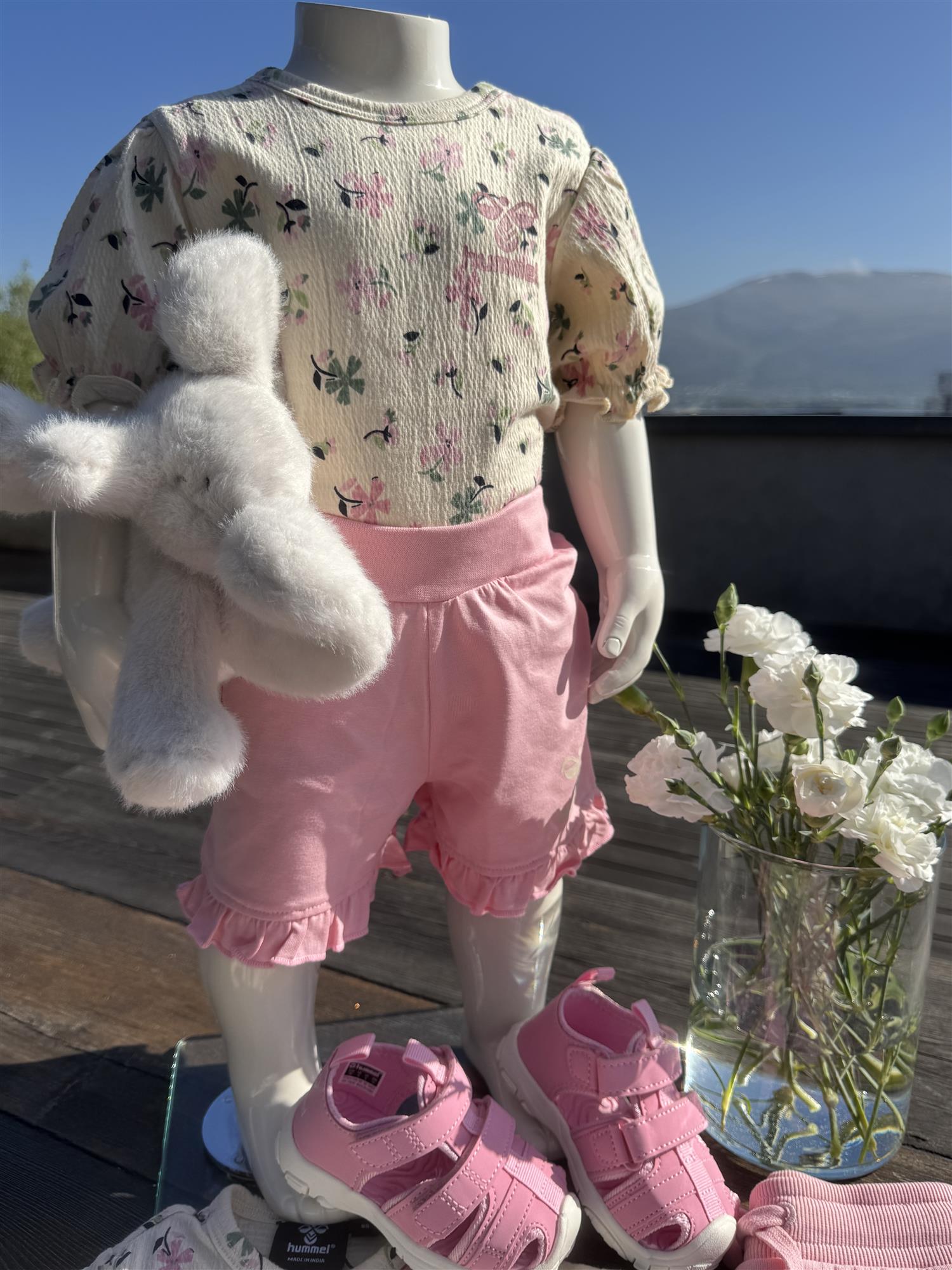 HUMMEL 0-4ÅR Ulla shorts Rosa - Farmor Ingvarda