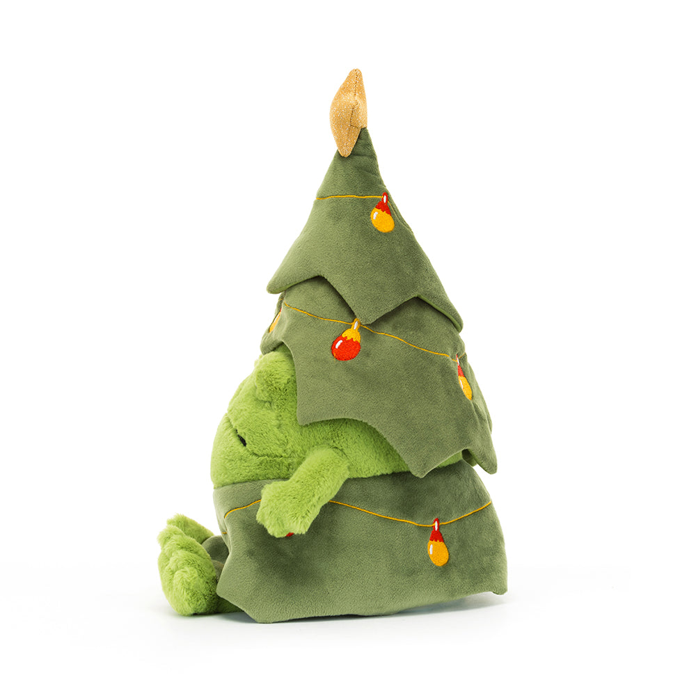 JELLYCAT Christmas Tree Ricky Rain Frog,26cm - Farmor Ingvarda