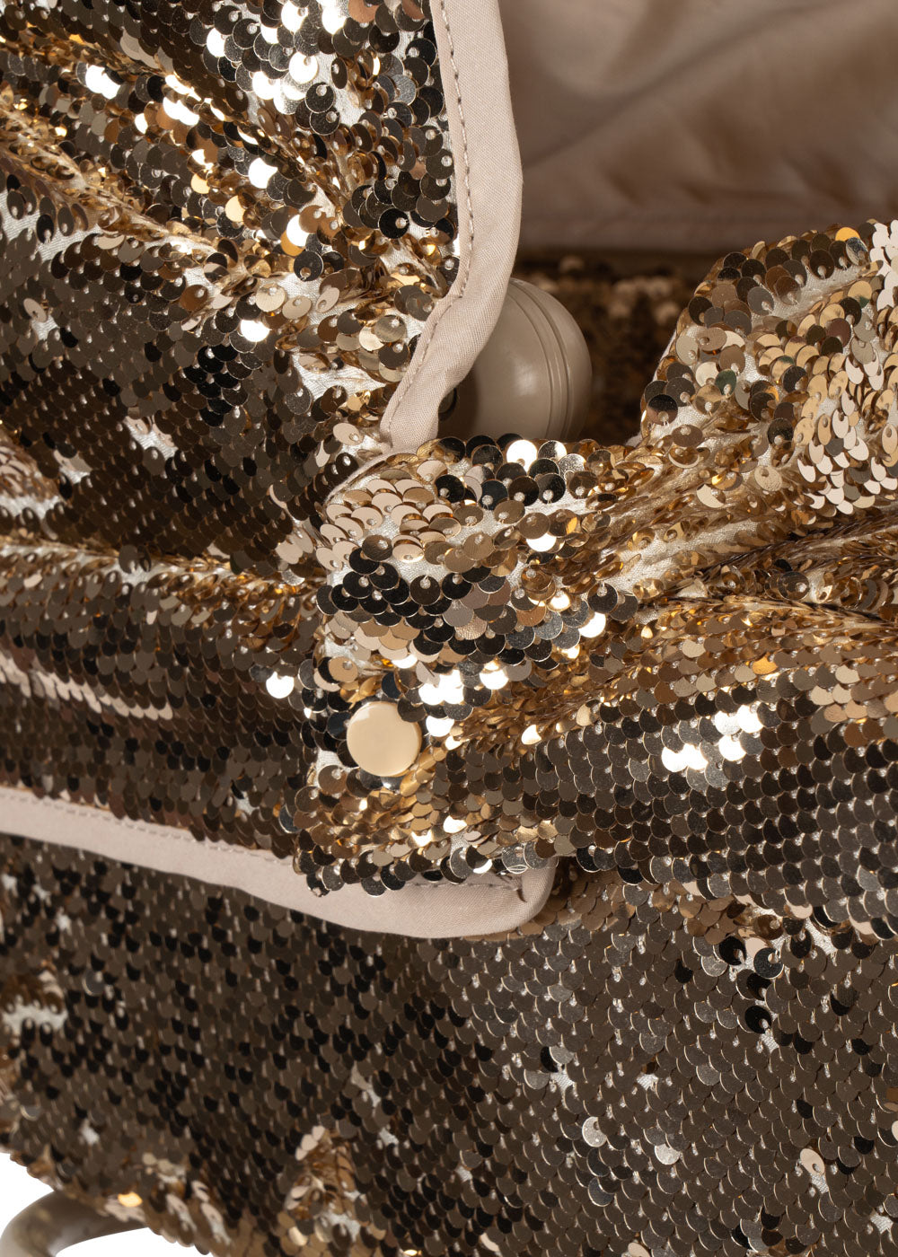 KONGES SLØJD Sparkly Doll Pram,Gull - Farmor Ingvarda