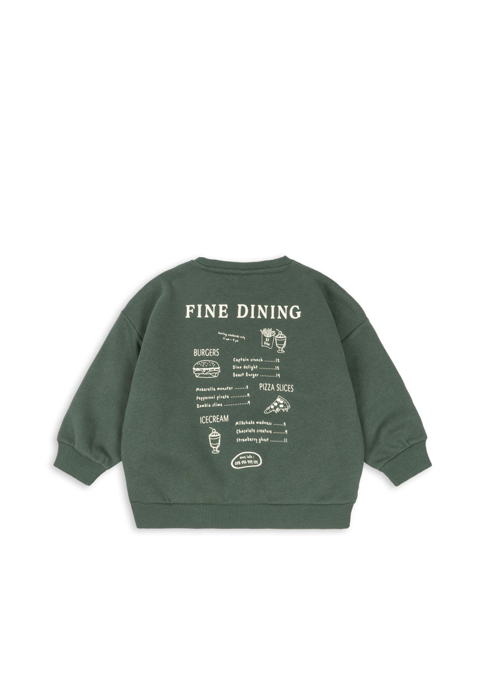 KONGES SLØJD Lou Sweat Shirt Grønn - Farmor Ingvarda